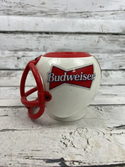 Vintage 1992 Budweiser Beer Football Helmet Koozie Coozie Can Cooler Soda Holder