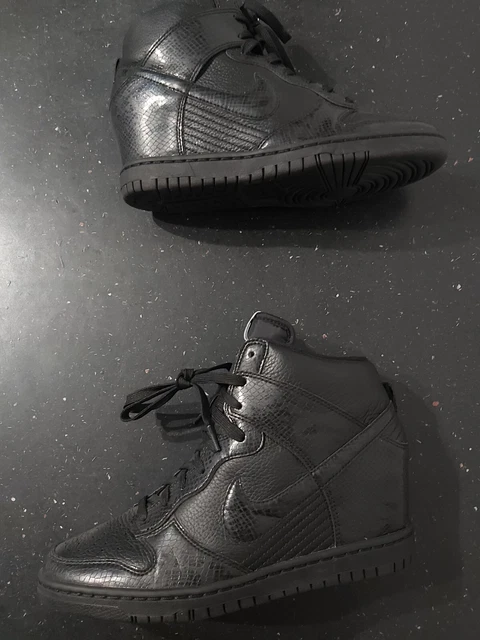 nike womens dunk sky high hidden wedge heel