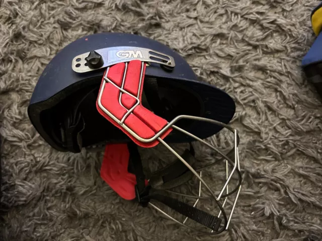 Gunn & Moore GM Cricket Glory Helmet Size Junior Adjustable ~ Navy Blue