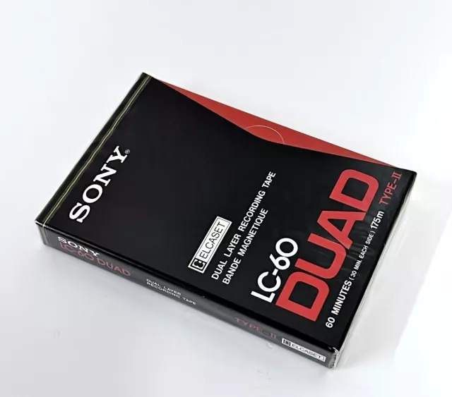 1 x SONY LC-60 DUAD Type II ELCASET Cassette/Kassette Tape NOS/Sealed! Very RaR!