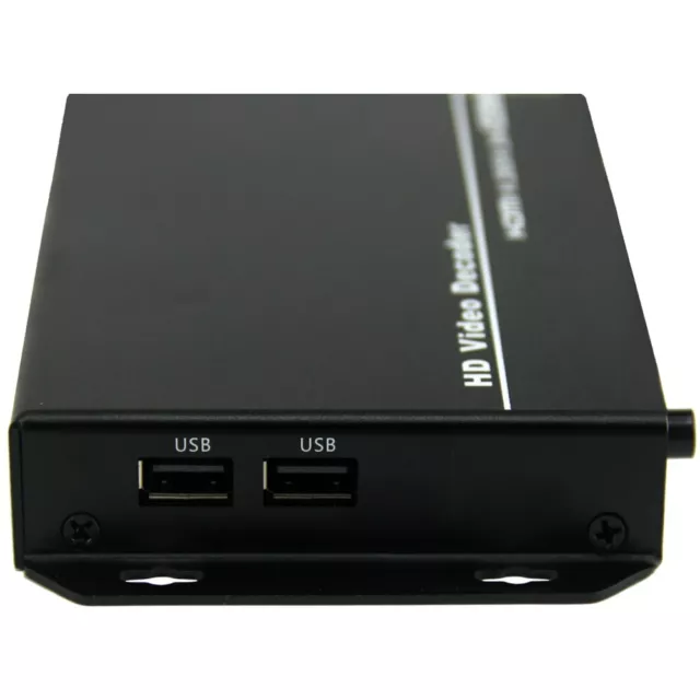 H.265 H.264 UHD 4K vidéo streaming audio décodeur IP HDMI + CVBS AV RCA sortie Ne 3