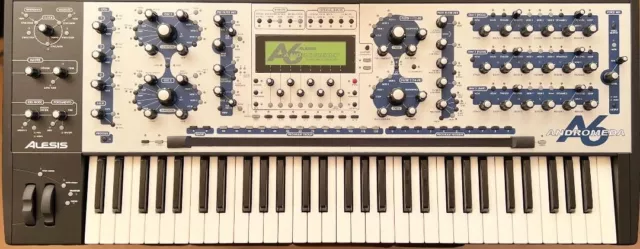 ALESIS ANDROMEDA A6 Analog Synthesizer With AC cable & Manual Used From Japan