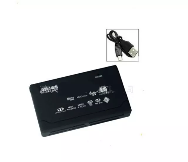 Mini 26-IN-1 USB 2.0 High Speed Memory Card Reader For CF xD SD MS SDHC