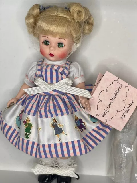 NRFB Rare Madame Alexander Doll 8" Wendy Loves Munchkinland, Wizard of Oz, 40160