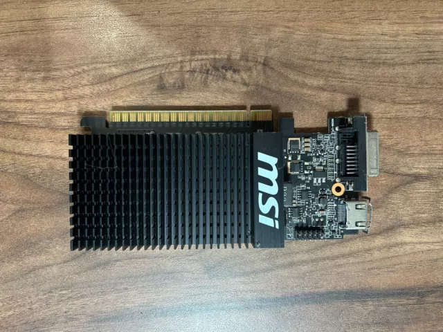 MSI Nvidia GT 710 1GB Low Profile Graphics Card GPU DVI HDMI Back Plate Missing