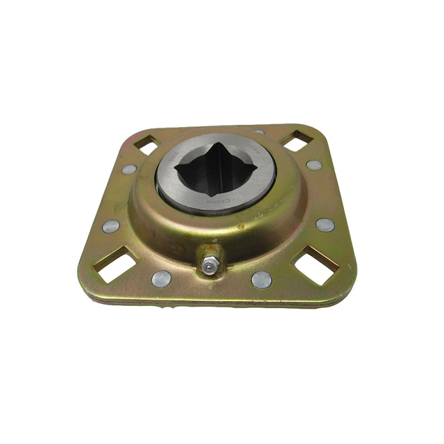 Disc Harrow Bearings 1-1/8" Square Bore 4 - 0.531" x 0.687" Bolt Holes & 5" OAL