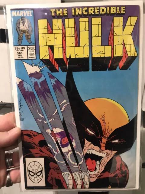 INCREDIBLE HULK # 340 MARVEL COMICS February 1988 TODD McFARLANE WOLVERINE
