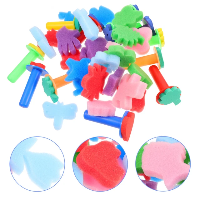 1 set di spugne di pittura fai - -te forme spugne spugne di francobolli di