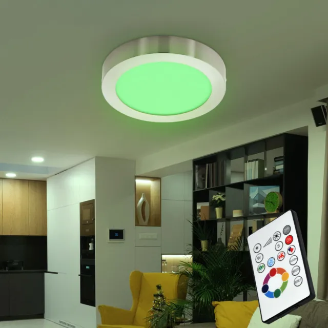 Plafonnier LED Eclairage à Assembler RGB Télécommande Lumière de Cuisine Dimmbar