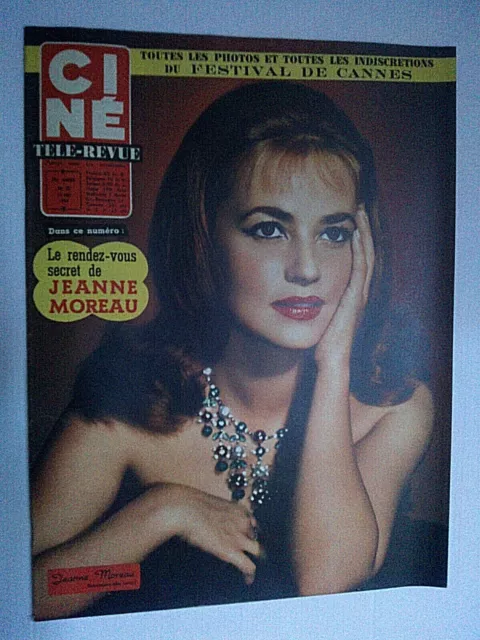 Ciné TELE-REVUE  n°20 -  25 MAI 1959 - Jeanne MOREAU, Festival de Cannes -