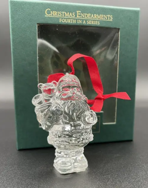 Marquis Waterford Crystal Vintage Christmas Ornament “Santa” 4th In Series IOB