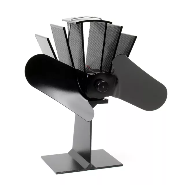 Ventilateur de poêle Four Bois 2 Pales Cheminée sans courant Opération p chaleur