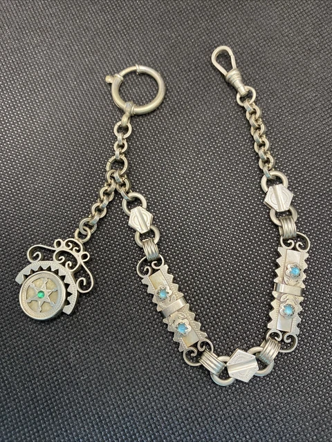 ANCIENNE CHAINE DE Montre Gousset Châtelaine Chain Pocket Watch EUR 35