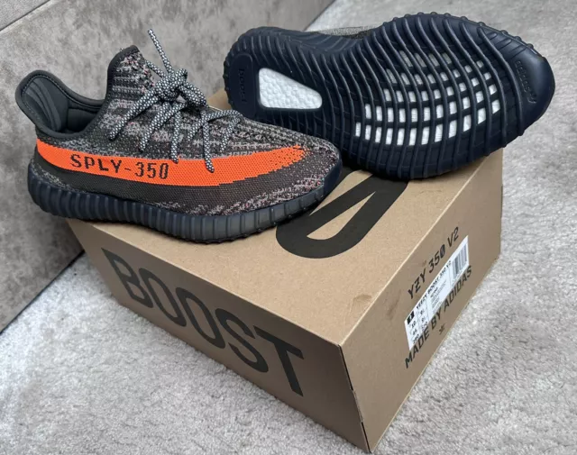 SIZE UK 9.5 adidas Yeezy Boost 350 V2 Low Carbon Beluga 250.00