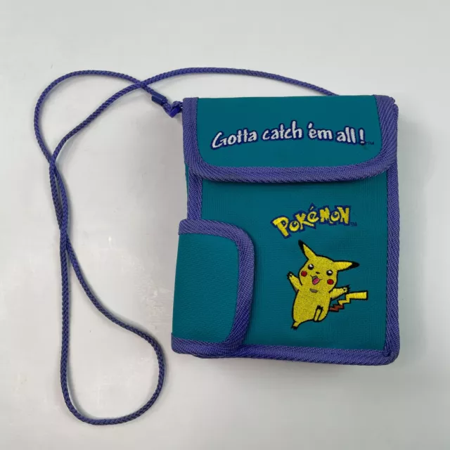 Pokemon Pikachu Gameboy Carrying  Case Original Nintendo 90s Teal