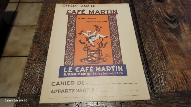Ancien Protège Cahier de collection CAFÉ MARTIN