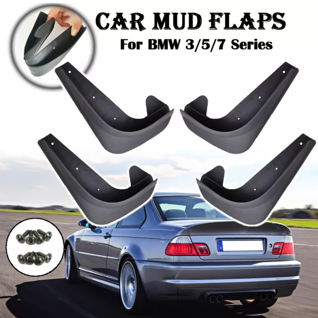 Set Mudflaps Mud Splash Guards Mudguards For BMW E30 E46 E34 M3 E60 3 5 7 Series
