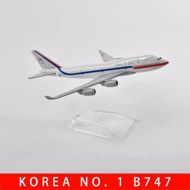 Avion de ligne miniature Maquette Boeing 747 Conception Réaliste 1/400