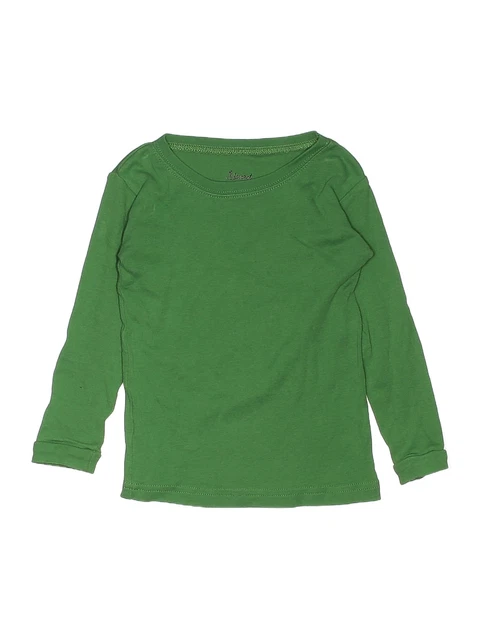Leveret Boys Green Long Sleeve T-Shirt 5