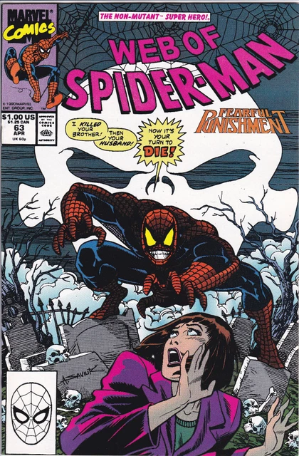 Web of Spider-Man #63 Vol. 1 (1985-1998, 2012)Marvel Comics,High Grade,Direct