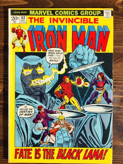 Invincible Iron Man, The  #53  -  1st Black Lama Appearance