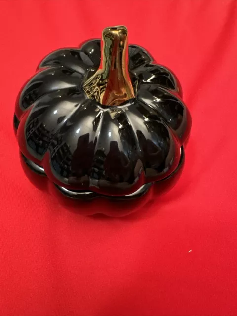 Glass Pumpkin Candle (Pumpkin Plum Noir)