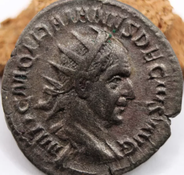 Roman Imperial | Trajan Decius | AR Antoninianus | 249-251 CE | Abundantia