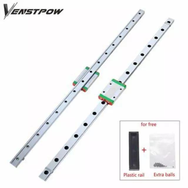 MGN12 100-800mm Linear Rail Slide 1PC Linear Guide+ 1PC Block CNC 3D Printer