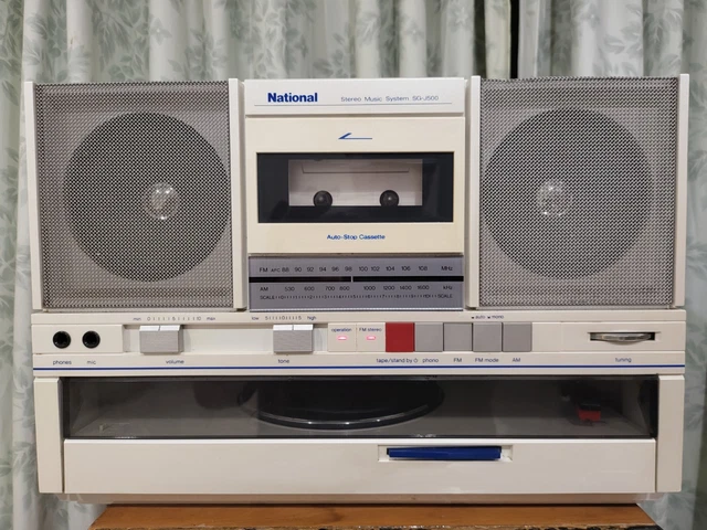 【希少】ナショナル SG-J500 ラジカセ&レコードプレーヤー 現状品 美品 Yahoo!オークション -「ナショナル レコード プレーヤー」(カセット
