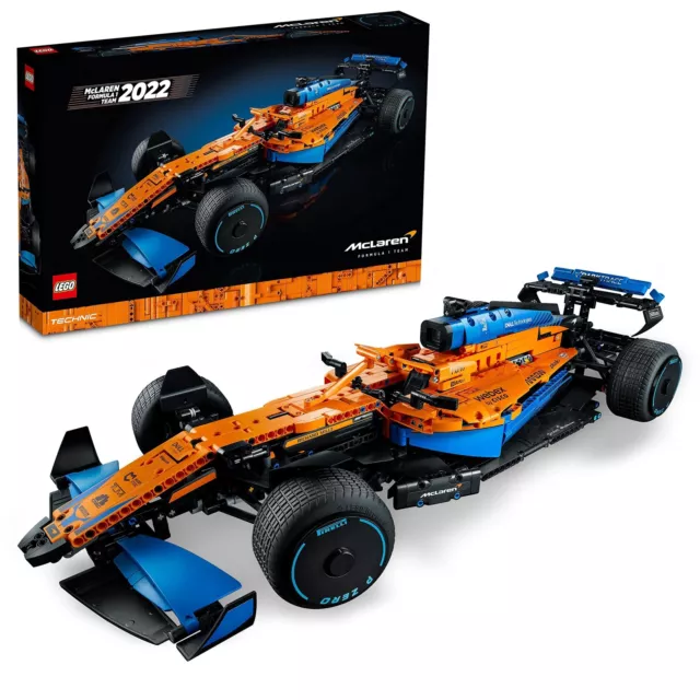 LEGO 42141 Technic McLaren Formula 1 2022 Replica Race Car Model Building Kit...