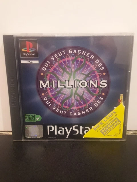 Qui Veut Gagner Des Millions Sur PS1 - Jeu Complet PAL - Bon état