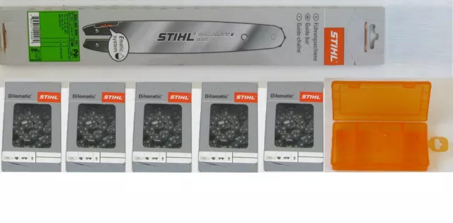 Stihl Voie de Guidage Rollomatic E Mini 30cm 3005 000 3905 + Kettenbox + 5