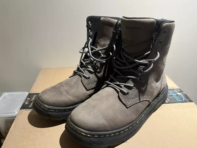 DR MARTENS CREWSON Nubuck Leather Everyday Boots Sz Mens 10 Pre Owned ...