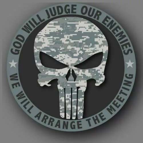 Skull Camo Us Army Military From  2" To 50" Car Truck Decal Sticker Usa