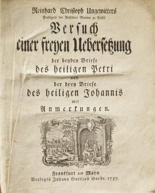 Versuch einer freyen Uebersetzung der beyden Briefe des heiligen Petri und der d
