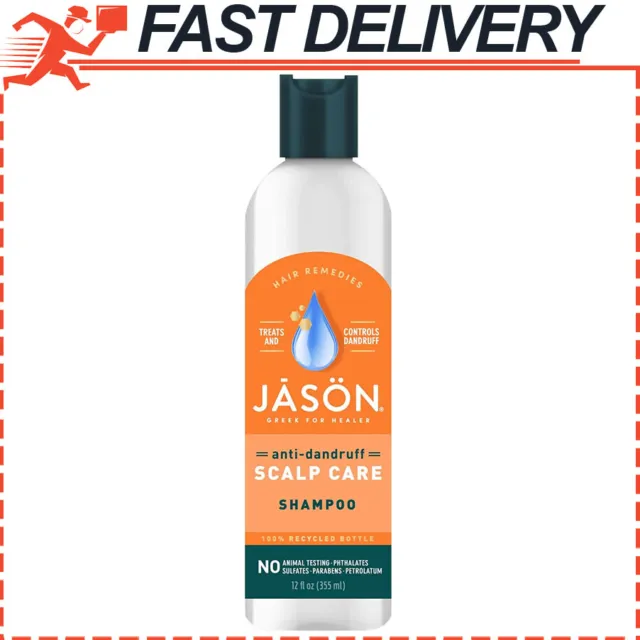 Jason Dandruff Relief Treatment Shampoo, Anti Dandruff Scalp Care, 12 Oz