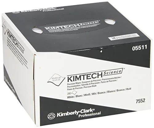 Kimberly Clark Safety 5511 KIMTECH Science Precision Wipes Tissue Wipers, 4.4" x