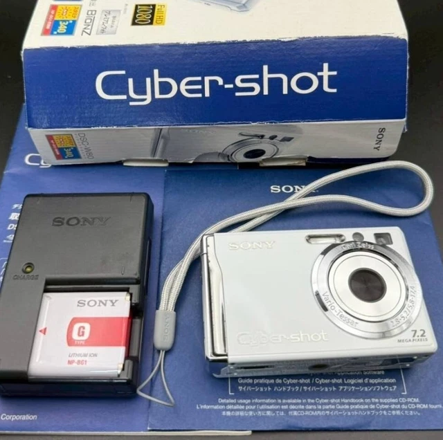 WHITE SONY CYBER-SHOT DSC-W80 7.2MP CCD Vintage Digital