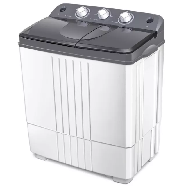 Deco Gear Compact Twin Tub Washing Machine, Agitation Wash and