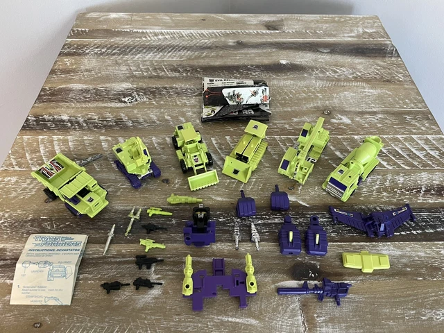 TRANSFORMERS G1 DECEPTICON Constructicons Devastator Complet Hasbro ...
