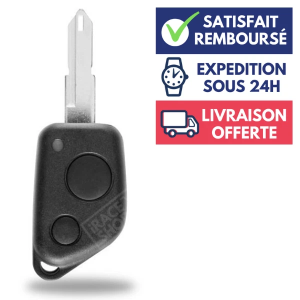 Pro-Plip Clé Plip Compatible avec Ferrari F430 458 612 599 3 Boutons Coque boitier de Télécommande Lame rainure 2 @Pro-plip