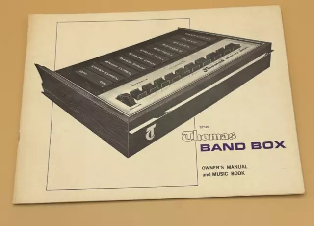 Vintage Thomas Band Box Organ Owner's Manual and Music Book Warwick Electronic