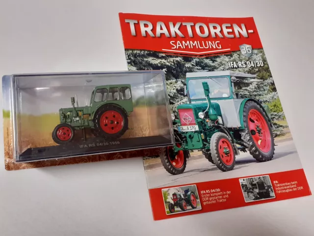 hachette SNC Traktor IFA RS 04/30 & Heft Traktoren-Sammlung Nr.36