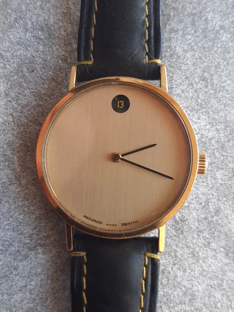 ZENITH-MOVADO MUSEUM 20.0040.366 QUADRANTE DORATO; MANUALE Zenith 2572. 35 mm. 