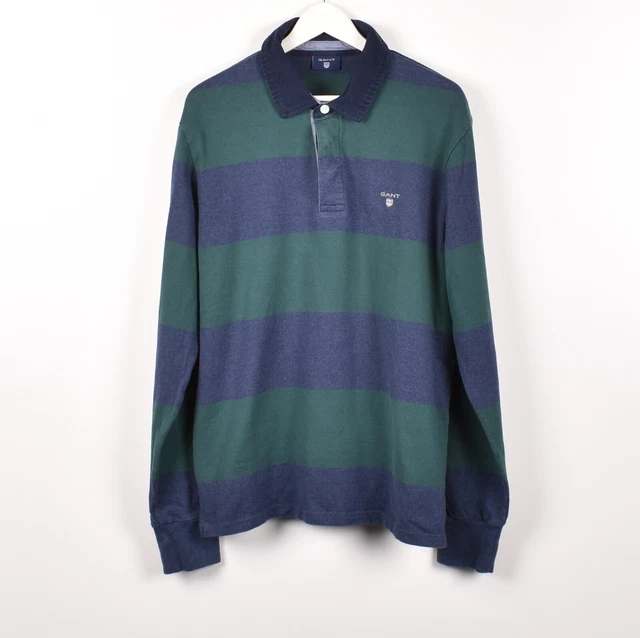 GANT Polo 1/4 Bottoni Uomo Maglione IN Cotone Taglia XL