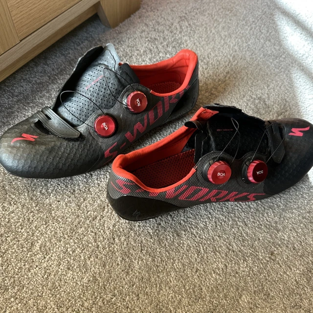 specialized S Works 7 Road Shoe Size 10 44.5 Carbon Cycling Bike TT