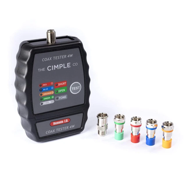 4 Port Coax Cable Mapper, Tester, Tracer, and Toner - Commercial Grade Coaxial W