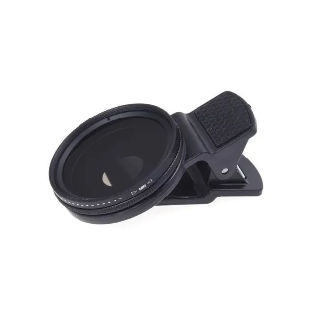 37mm Clip ND2-400 Adjustable Neutral Density Smart Phone Camera Lens Filter