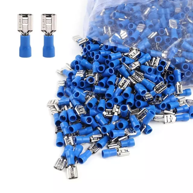 100PCS FDD2-110 Electrical Crimp Terminal Insulated Spade Wire Connector