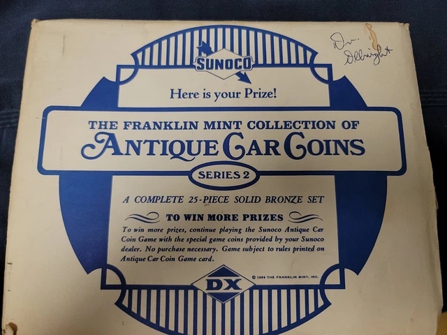 THE FRANKLIN MINT Antique Car Coin Collection Series 2 Sunoco $70.00